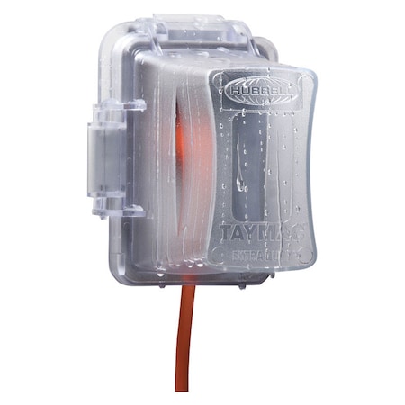 Taymac Weatherproof Cover, Switch Box Type, 1 Gang, Polycarbonate MM720C